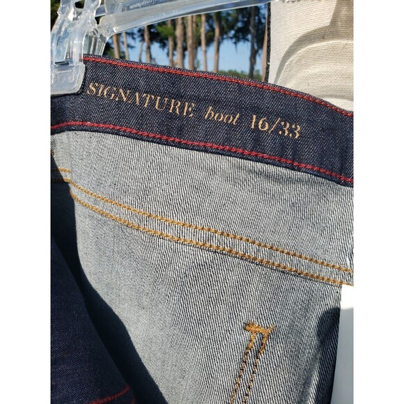 NWT Talbots Signature Boot Cut Dark Wash Jeans Womens Size 16/33 (38x32.5) - Picture 9 of 16